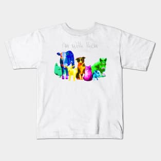 I'm With Them - Animal Rights - Vegan Kids T-Shirt